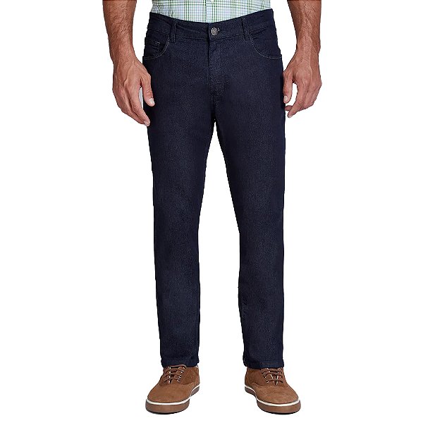 Calça Jeans Individual Right In24 Azul Escuro Masculino