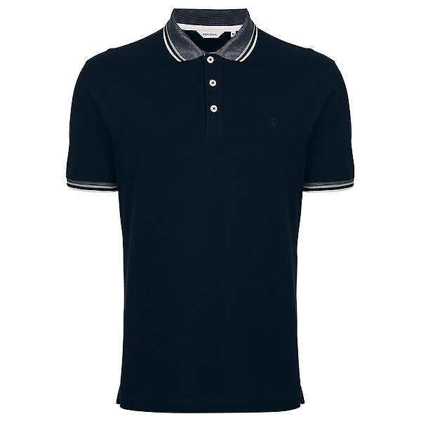 Camisa Polo Individual Lines In24 Marinho Masculino