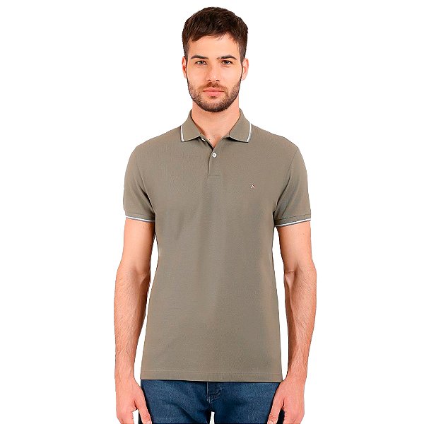 Camisa Polo Aramis 3 Listras In24 Verde Masculino
