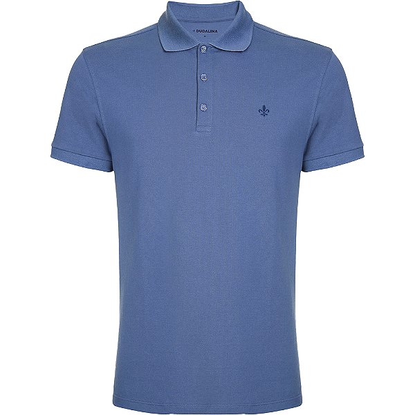 Camisa Polo Dudalina Essentials In24 Azul Masculino