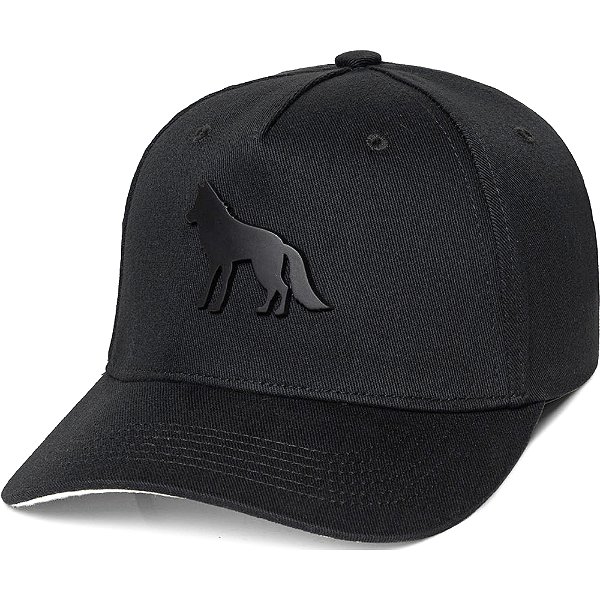 Boné Acostamento Lobo Metal Grande Pr25 Preto Masculino