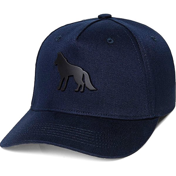 Boné Acostamento Lobo Metal Grande Pr25 Marinho Masculino