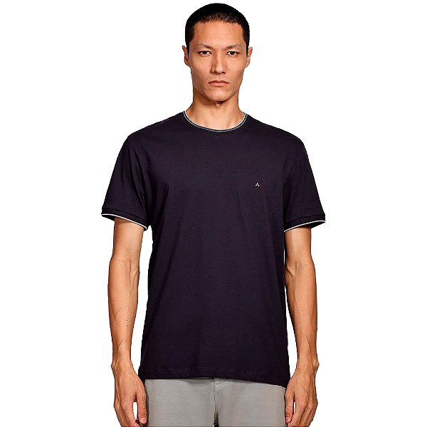 Camiseta Aramis Friso na Gola Ve25 Marinho Masculino
