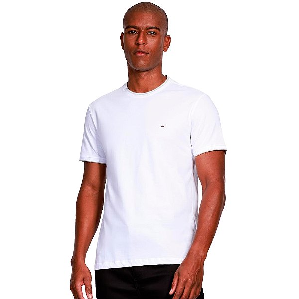 Camiseta Aramis Friso na Gola Ve25 Branco Masculino