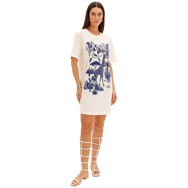 Vestido Lança Perfume T-Dress Pr25 Off White Feminino