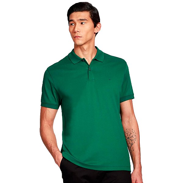 Camisa Polo Aramis Interlock Pima Ve25 Verde Masculino