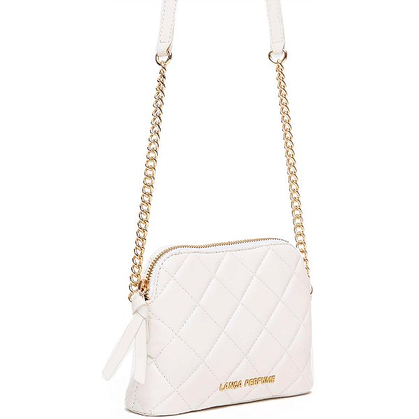 Bolsa Crossbody Lança Perfume Matelasse Pr25 Branco Feminino