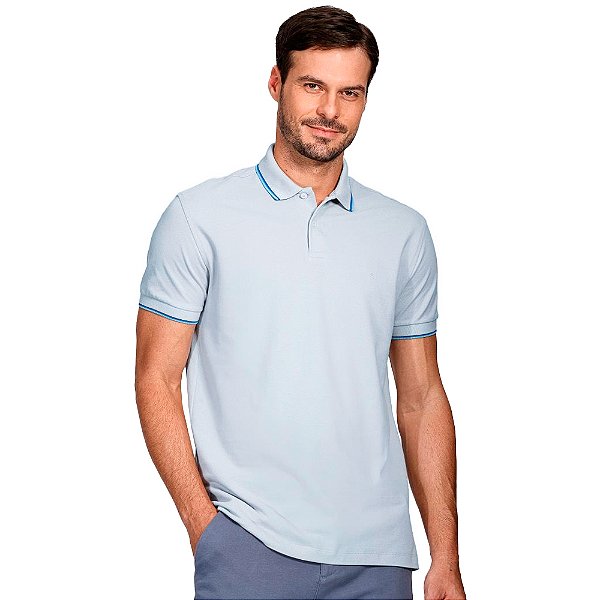 Camisa Polo Aramis 4 Frisos Ve25 Cinza Masculino