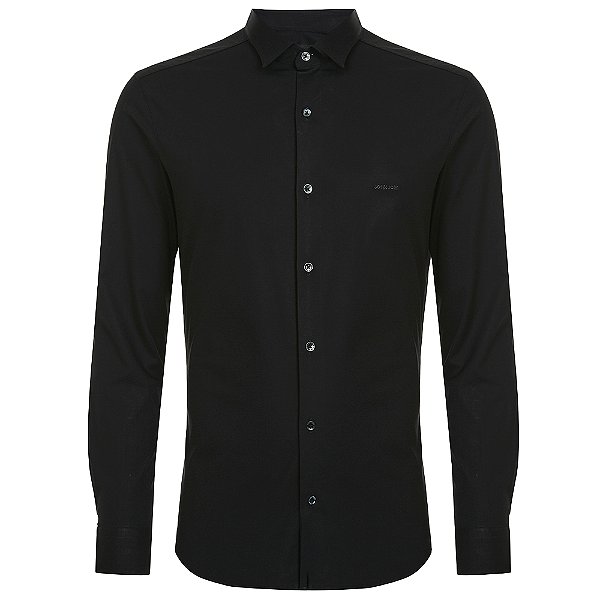 Camisa Slim John John In24 Preto Masculino
