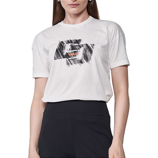 Camiseta Colcci Iconic Shadow Pr25 Off White Feminino