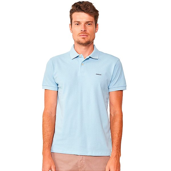 Camisa Polo Colcci Basic Pr25 Azul Masculino