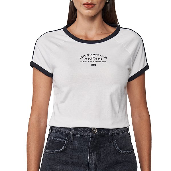 Camiseta Colcci Baby Comfort Pr25 Off White Feminino