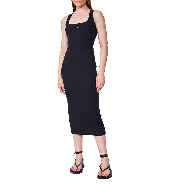 Vestido Colcci Slim Mid Pr25 Preto Feminino