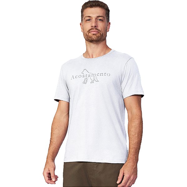 Camiseta Acostamento Lined Pr25 Branco Masculino
