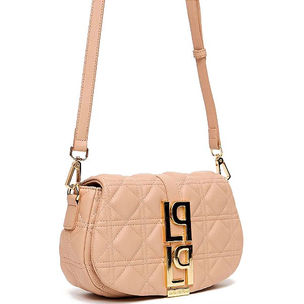Bolsa Crossbody Lança Perfume Matelase Pr25 Bege Feminino