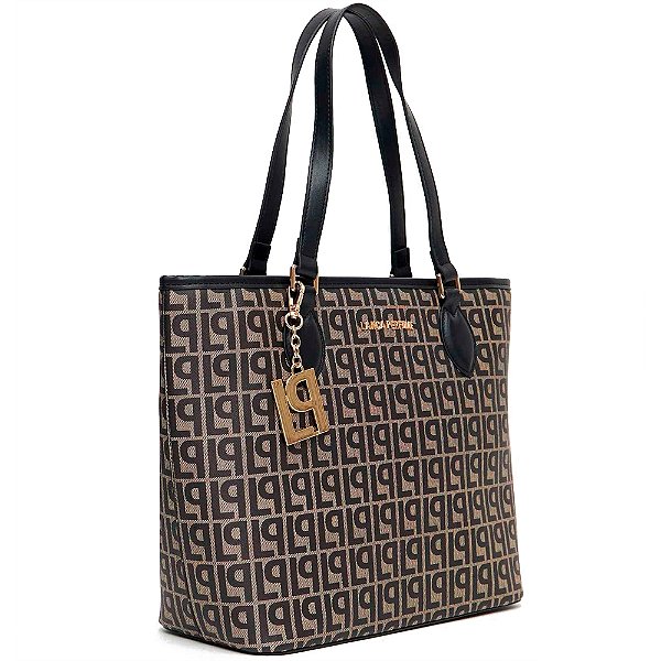 Bolsa Shopping Lança Perfume Monograma Pr25 Preto Feminino