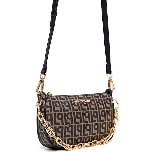 Bolsa Shoulder Lança Perfume Monograma Pr25a Preto Feminino
