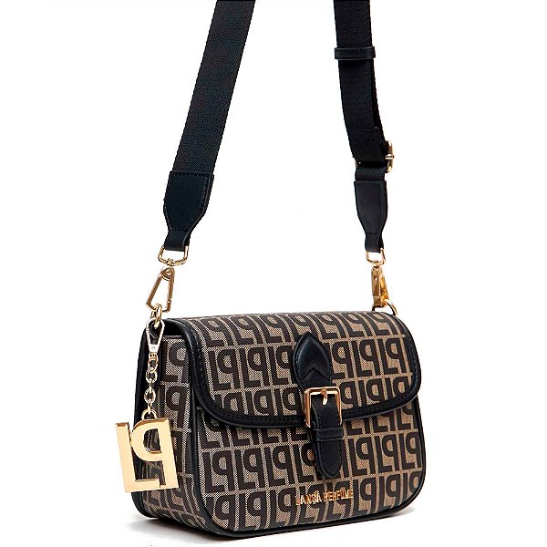 Bolsa Shoulder Lança Perfume Monograma Pr25 Preto Feminino