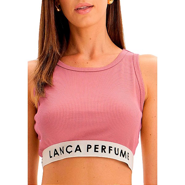 Regata Canelada Lança Perfume Elástico Pr25 Rosa Feminino