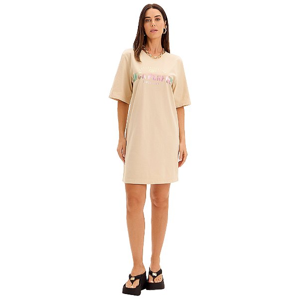 Vestido Easy Lança Perfume T Dress Pr25 Bege Feminino