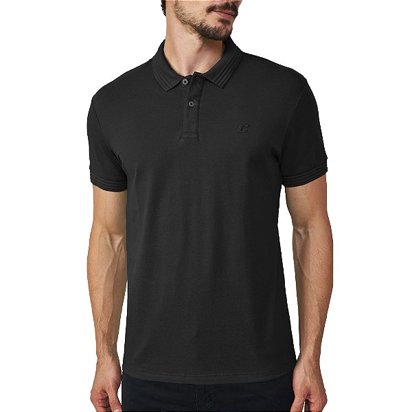Camisa Polo Colcci Slim Pr25 Preto Masculino