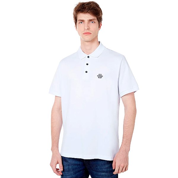 Camisa Polo John John Relaxed Transfer In24 Branco Masculino