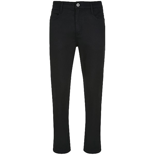 Calça Jeans Dudalina Slim Acetinado In24 Preto Masculino