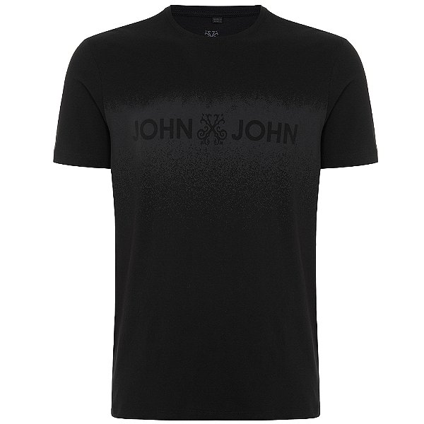 Camiseta John John Regular Spray In24 Preto Masculino
