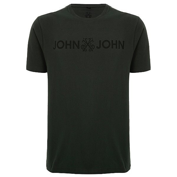 Camiseta John John Basic Regular In24 Verde Masculino