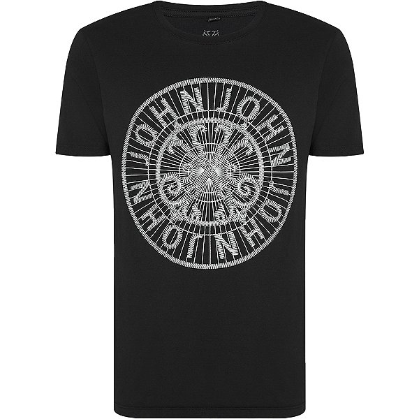 Camiseta John John Regular Embroidery In24 Preto Masculino