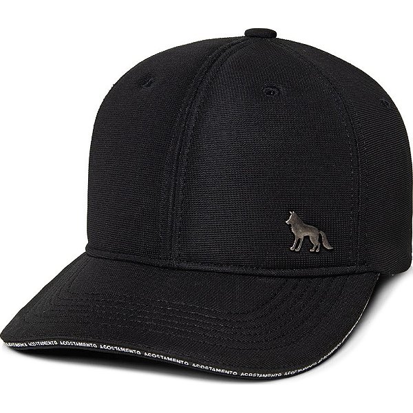 Boné Acostamento Lobo Metal Elanca Pr25 Preto Masculino