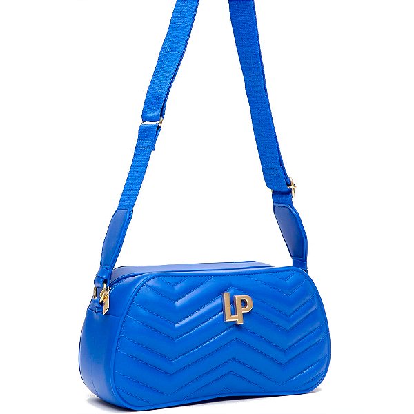 Bolsa Crossbody Lança Perfume Matelase Pr25 Azul Feminino