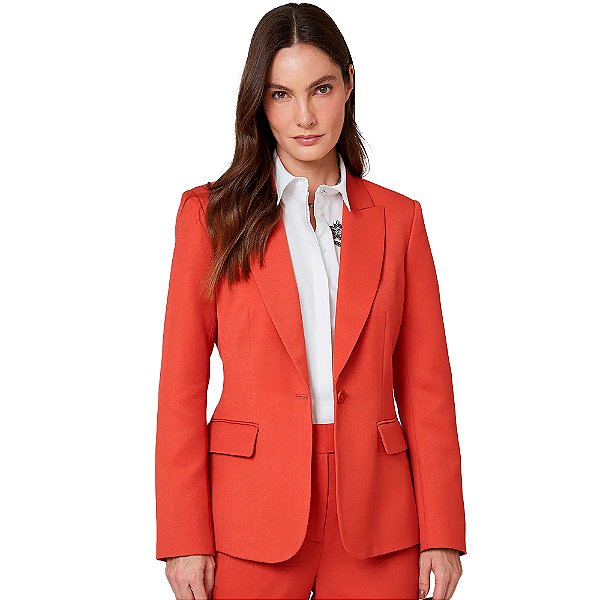 Blazer Dudalina Duda In24 Marrom Feminino
