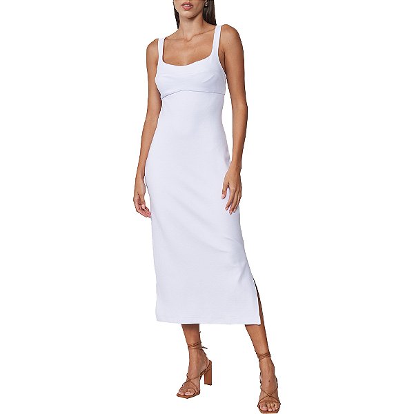 Vestido Colcci Midi Pr25 Branco Feminino