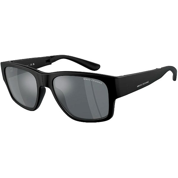 Óculos de Sol Armani Exchange 4141SU 80786G Preto Masculino