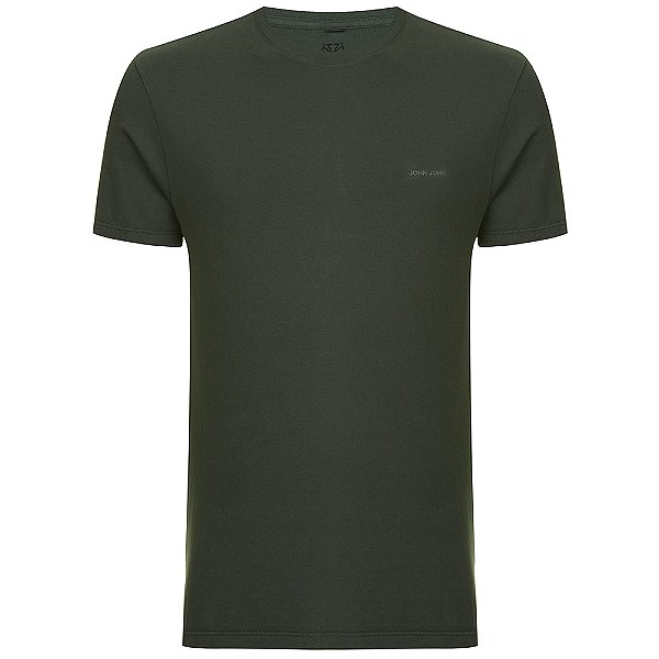 Camiseta John John Slim Clean In24 Verde Masculino