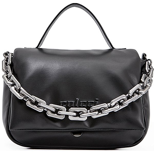 Bolsa Shoulder Colcci Relevo Pr25 Preto Feminino