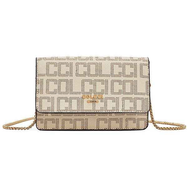 Bolsa Crossbody Colcci Monograma Pr25 Off White Feminino