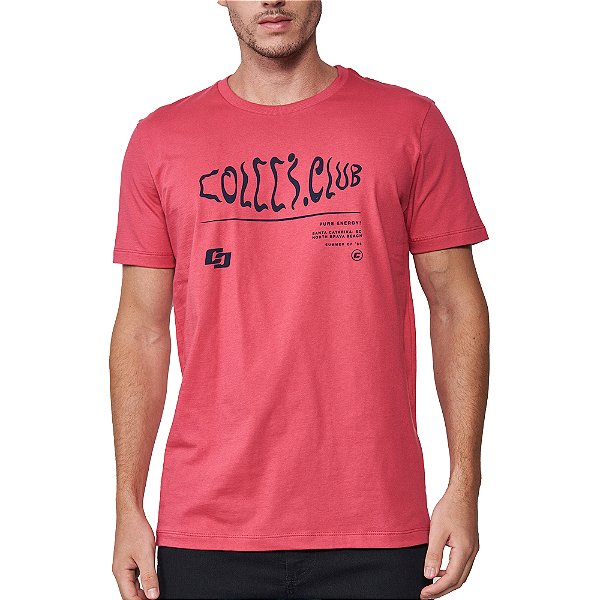 Camiseta Colcci Club Pr25 Vermelho Bloodmary Masculino