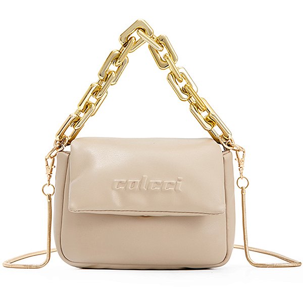 Bolsa Crossbody Colcci Corrente Pr25 Bege Feminino