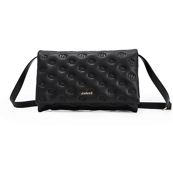 Bolsa Shoulder Colcci Texture Pr25 Preto Feminino