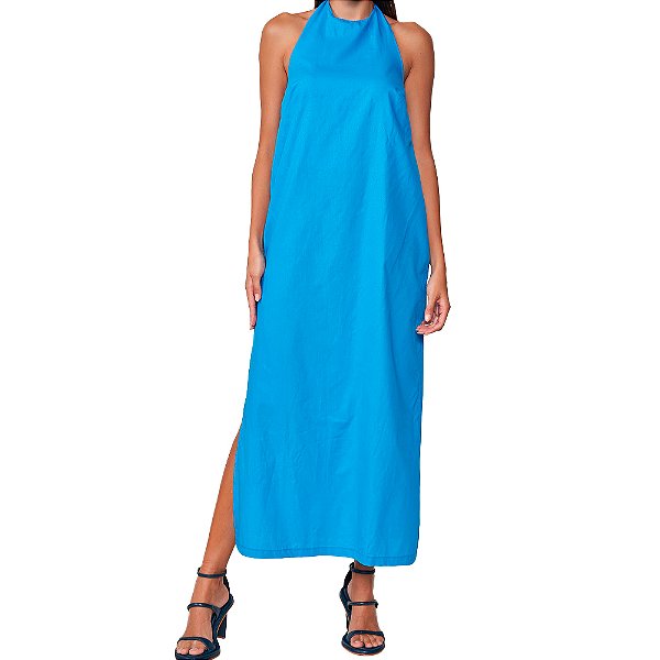Vestido Midi Colcci Comfort Pr25 Azul Feminino