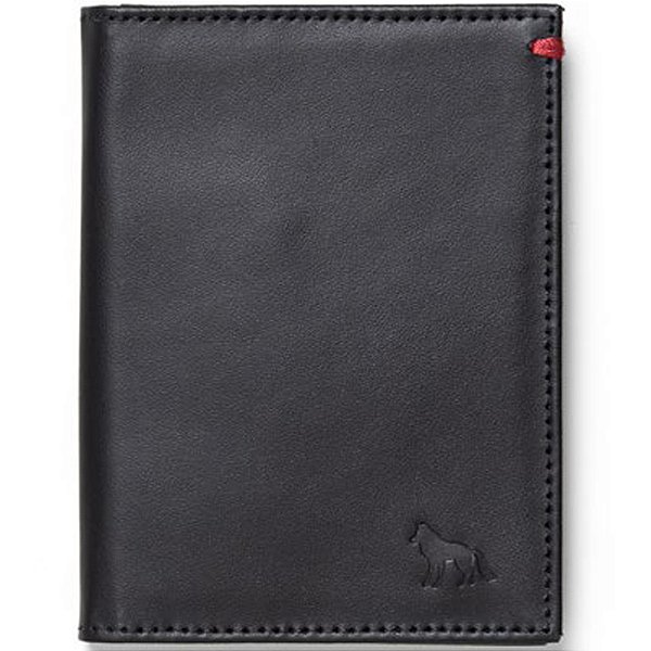Carteira Couro Acostamento Flap Pr25 Preto Masculino
