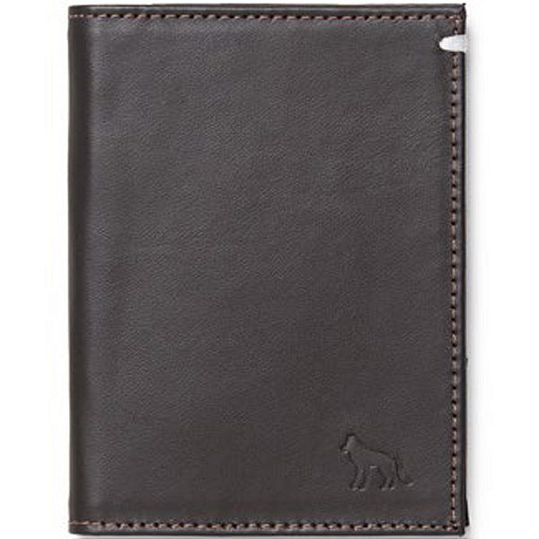 Carteira Couro Acostamento Flap Pr25 Marrom Café Masculino