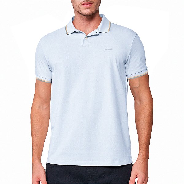 Camisa Polo Colcci 2 Lines Pr25 Branco Masculino