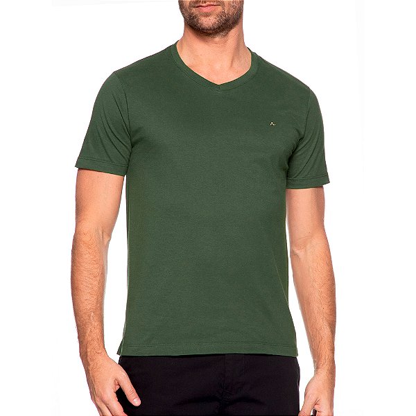 Camiseta Aramis Basic V Ve25 Verde Militar Masculino