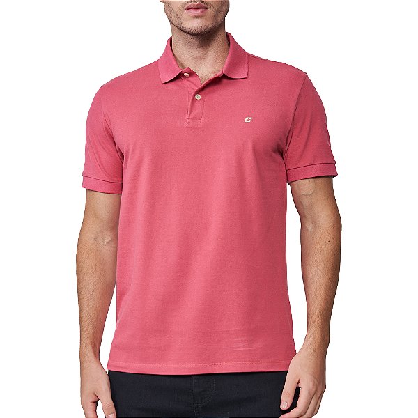 Camisa Polo Colcci Logo Pr25 Vermelho Bloodmary Masculino