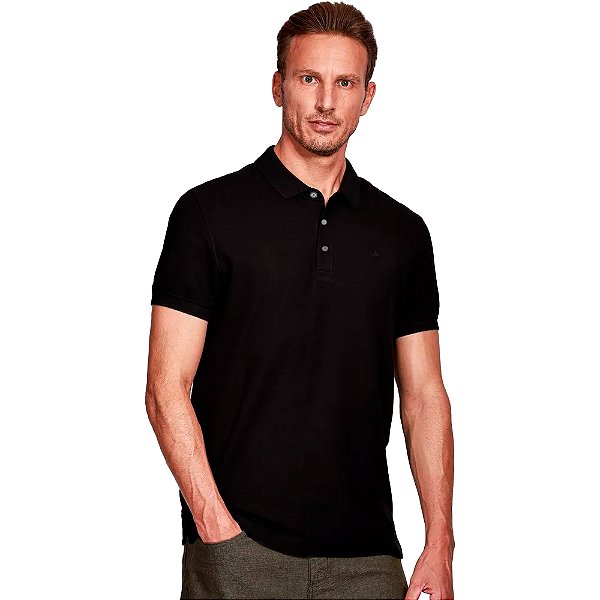 Camisa Polo Aramis Basic Piquet Ve25a Preto Masculino
