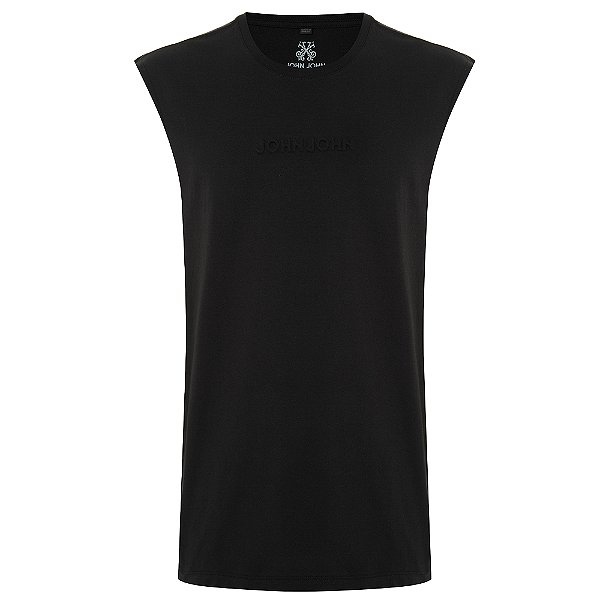 Regata John John Embossed In24 Preto Masculino