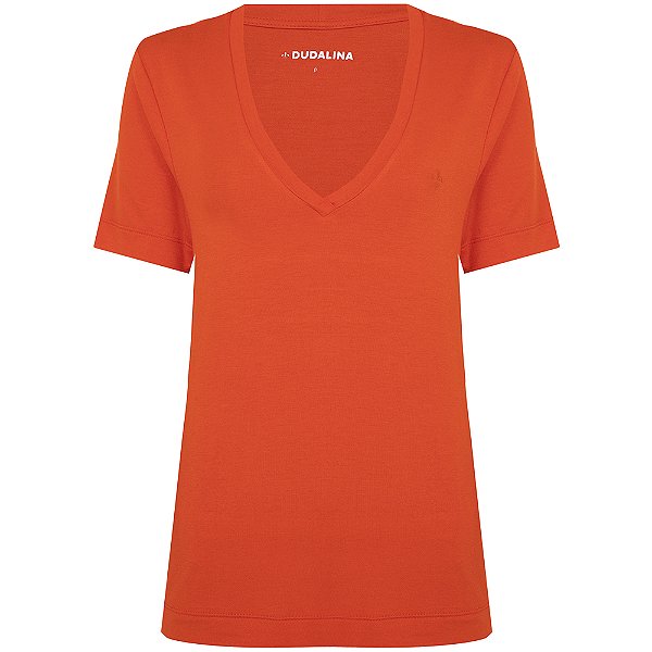 Blusa Dudalina Essentials In24 Laranja Feminino